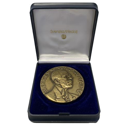 Svenska Medalj Minnesmedalj Gustav V Vintage Retro