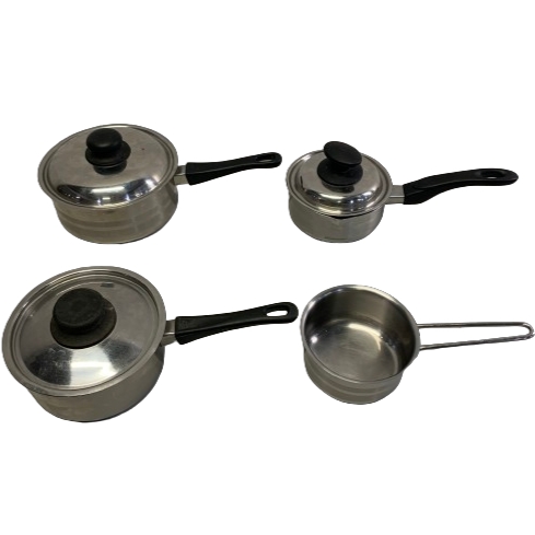 Kökskungen 4st Kastrull 2L 1L 0,6L Design