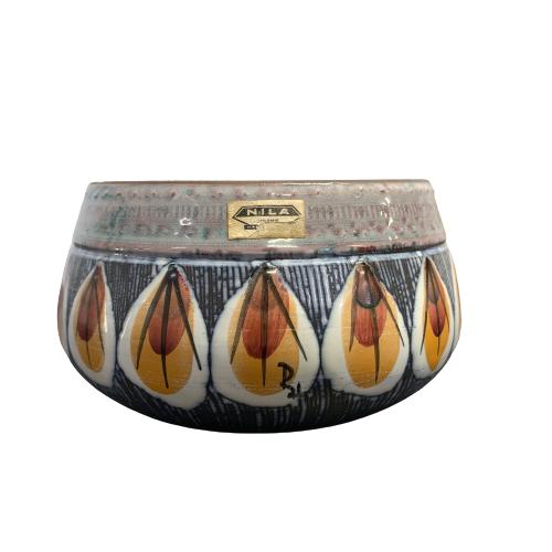 Nila Keramik RH  Alingsås Sweden 505 Skål Vintage Design Retro