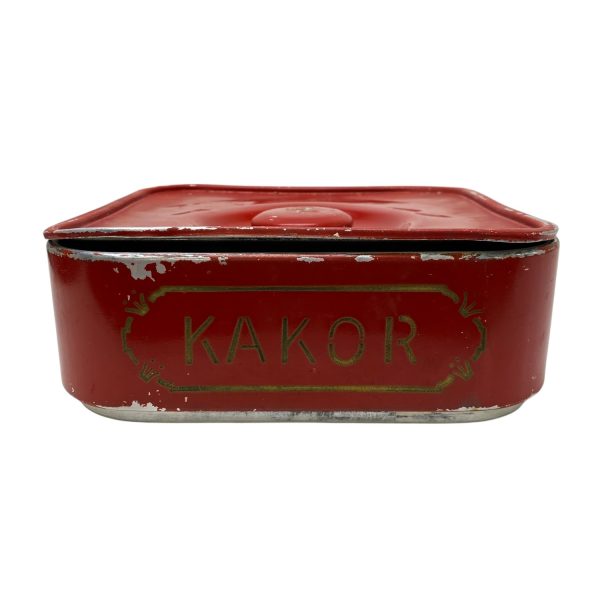 Kakor Sweden Retro Röd Kakburk Plåtburk Burk 23cm