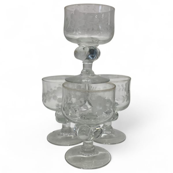 Likörglas 4st Glas på Fot