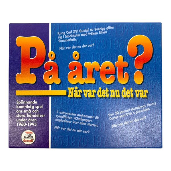Dan Spil På året? När var det nu det var? 1960-1995 Frågesport Sällskapsspel