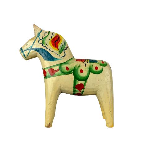 Dalahäst Vit 10cm