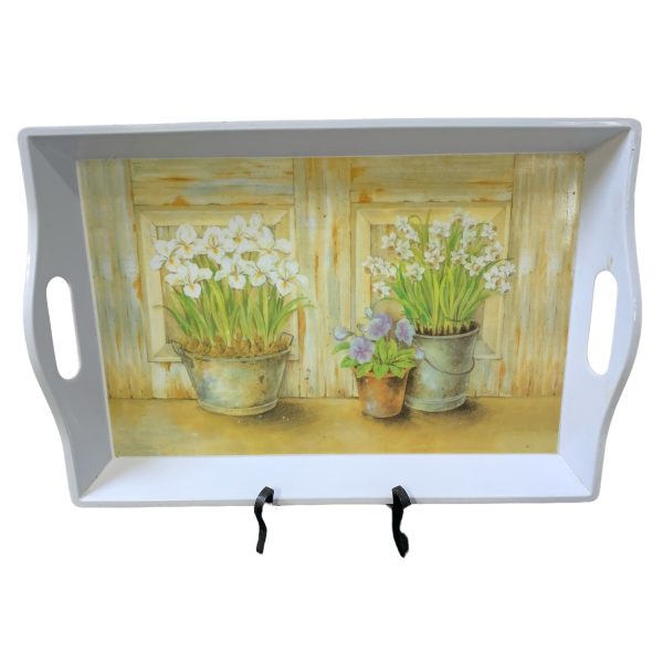 Bricka Fat Plast Plastbricka Blommor Krukor Design