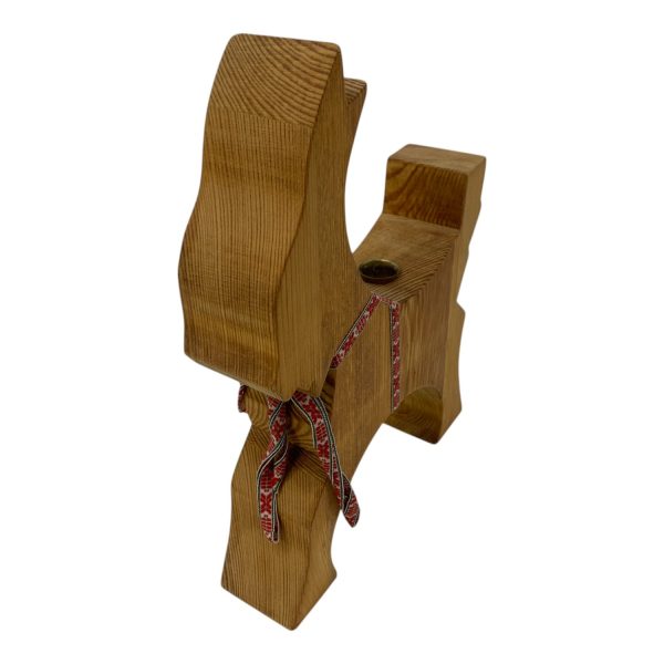 Elba Trähantverk Ljusstake Julbock Design Trä Julpynt Julsaker Jul Vintage