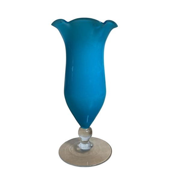 Glasvas Vas Blå 16 cm Veckas