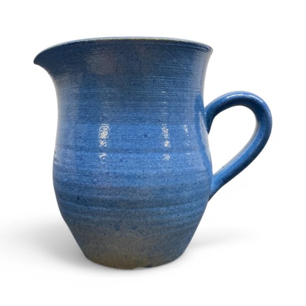 Liten Kanna Mjölkkanna Blå Design Retro Signerad