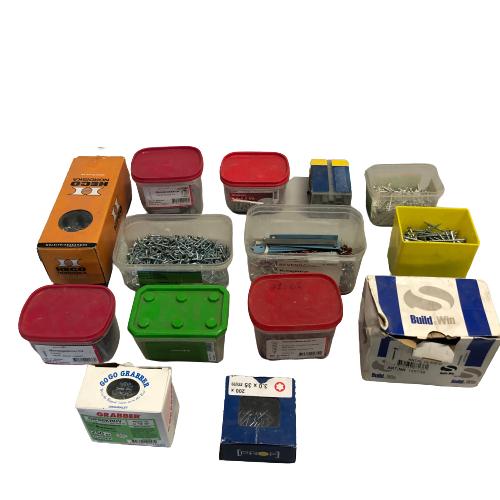 Skruv Spik Häftklammer Skruvar Spikar Massor