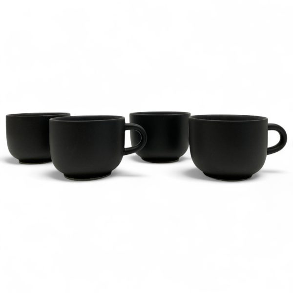 Koppar 4st Svart Kopp Mugg