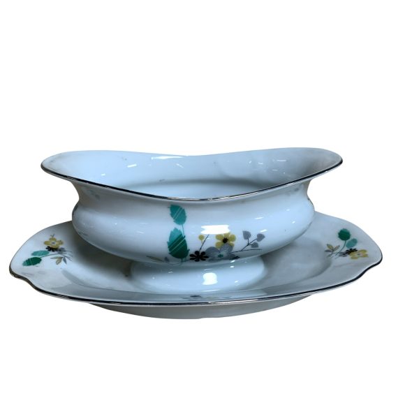 Victoria China Czechoslovakia Såsskål Vit Sås Skål 24cm