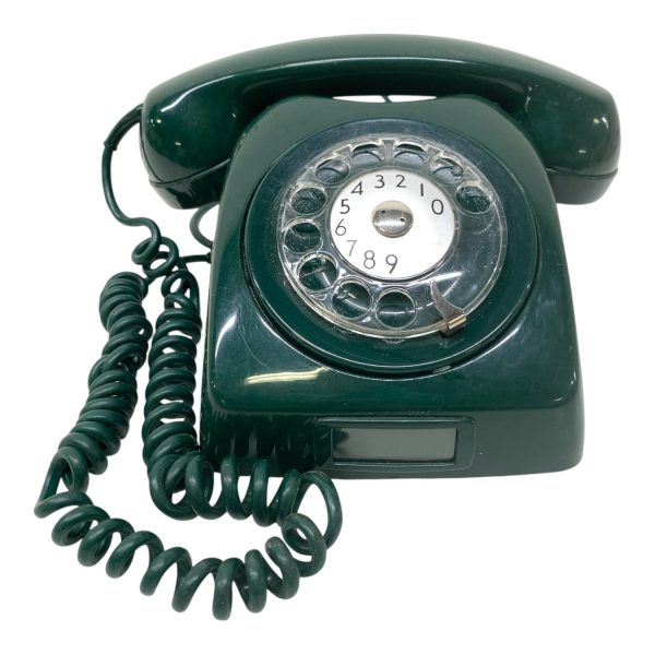 Dialog Retro Telefon Grön Televerket Vintage Gammal Old Telephone Phone Landline