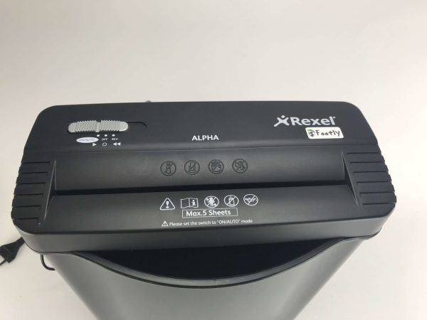 Dokumentförstörare Rexel Alpha Home 10 Säkerhetsklass 1. Skick: Bra