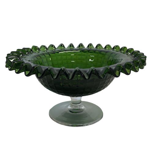 Skål Glasskål Grön Retro