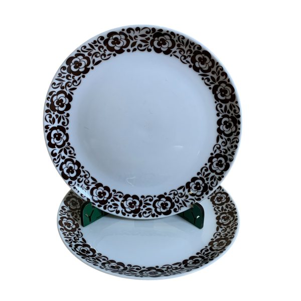 Bavaria Eschenbach Germany 2st Assietter 17cm Brun Retro