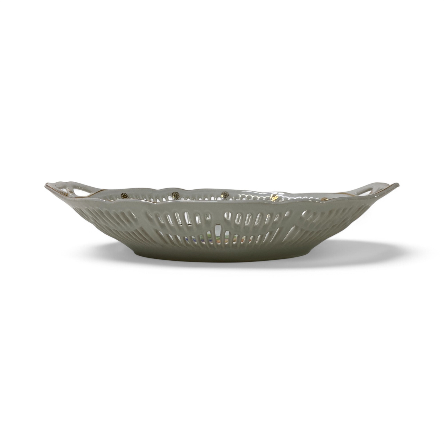 Skål Gallerskål Porslin Gallerkant Vintage Design Fruktskål Frukter ...