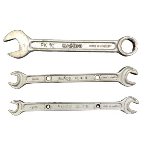 Bahco 3st Blocknyckel U-ringnyckel PK 1/2 UL 8 9 UL 7 8