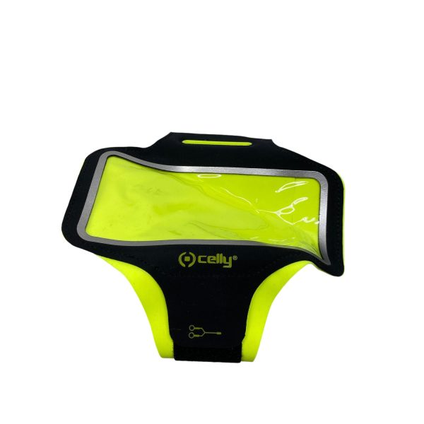Celly Sportarmband Gul/Svart Sport Armband för Mobil