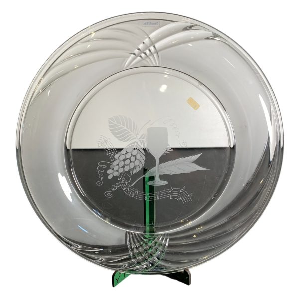 AB Brankli Kristallfat Fruktfat 35cm Kristal Frukt Fat Etikettmärkt Retro Design