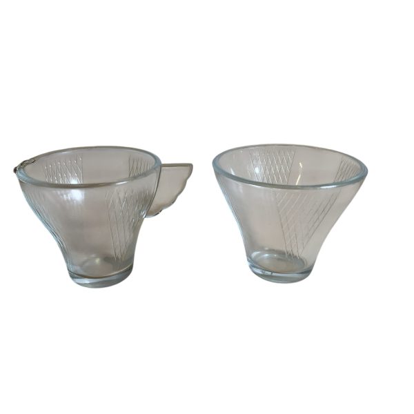 Glasskål Glaskanna 2-delar Glas 7,5cm Skål Kanna