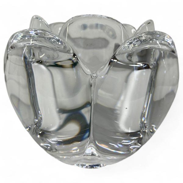 Royal Copenhagen Lotus Ljuslykta Ljushållare Värmeljus Konstglas Etikettmärkt