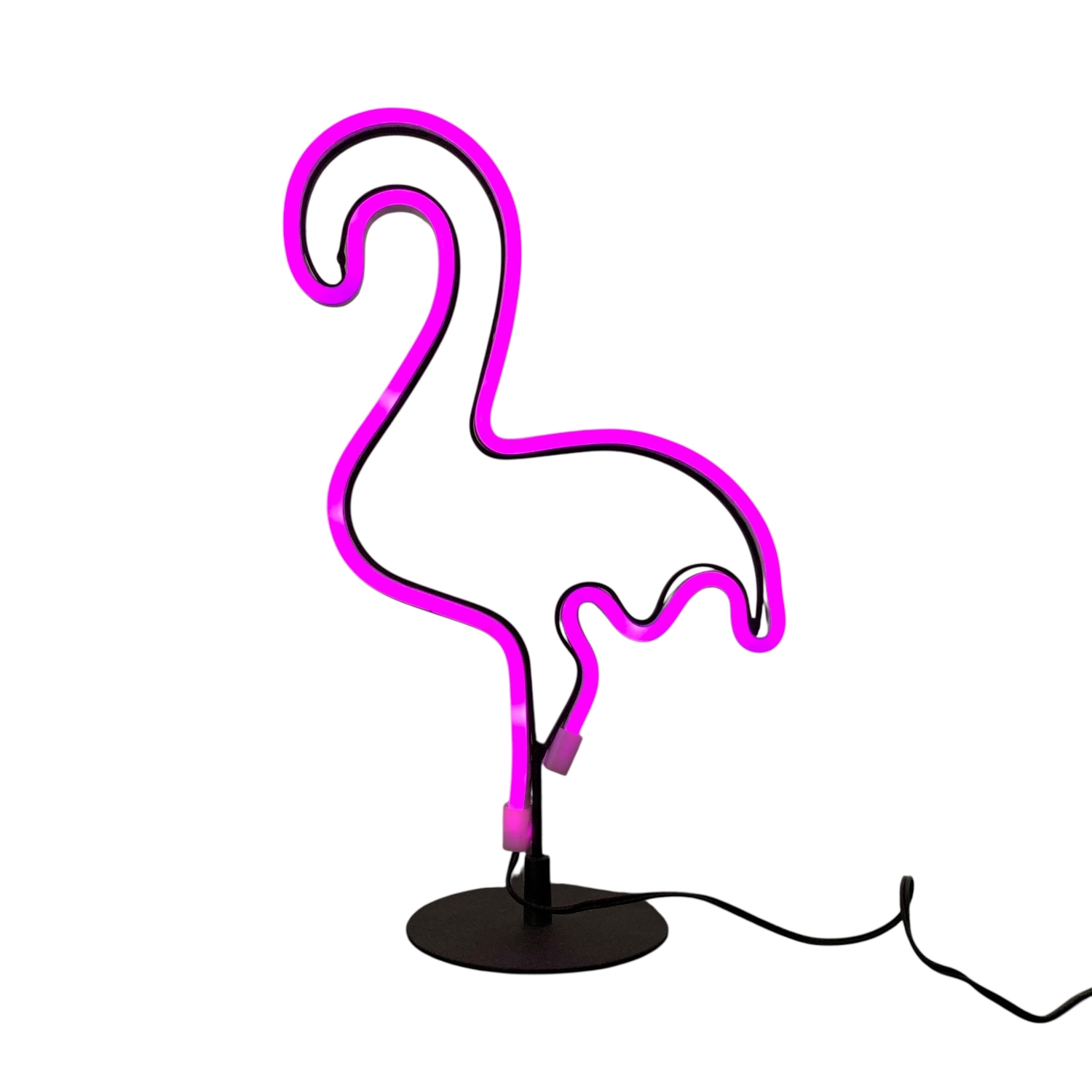Neonlampa Flamingo Rosa LED Ljusskylt Bordslampa Dekorationsbelysning