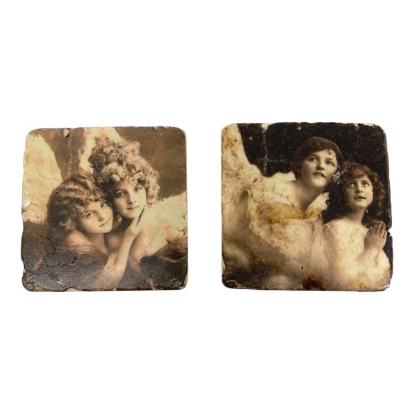 Glasunderlägg Underlägg 2st Ängel Barn Motiv Design