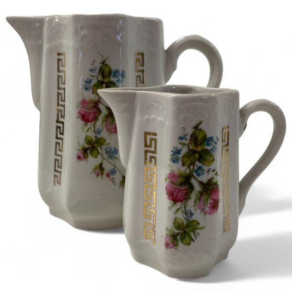 Kaffekanna Gräddkanna Vit Porslin Kanna Vintage