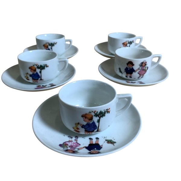 KP Dockservis Koppar & Fat 5-delar Retro Vintage