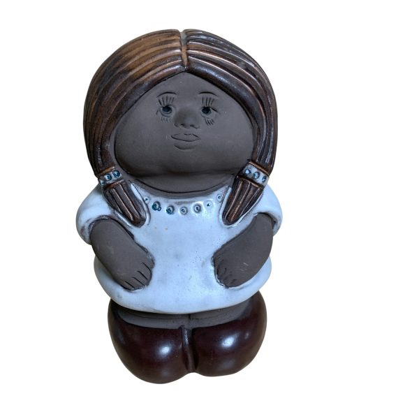 Elbogen Figurin Flicka Handmade 16cm Prydnad