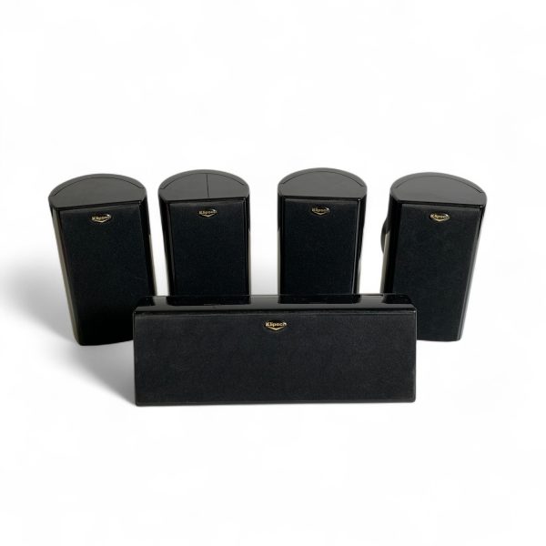 Klipsch 5st Högtalare Surround ljud Front Back Center Hemmabio Svart