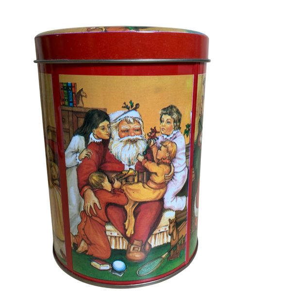 Plåtburk Jul Julburk Burk Tomte Jultomte 15cm