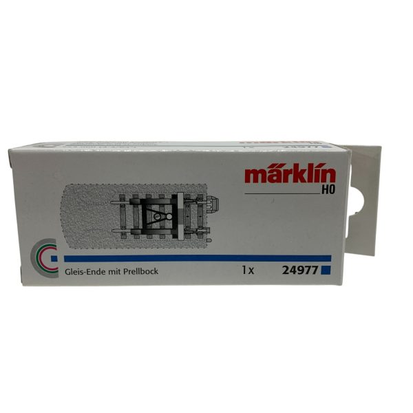 Märklin 24977 Slutskena med stoppbock Räls Ände