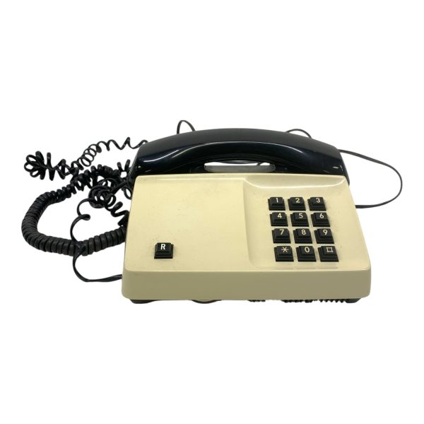 Teli Diavox Retro Telefon Svart/Vit Televerket Vintage Gammal Old Telephone