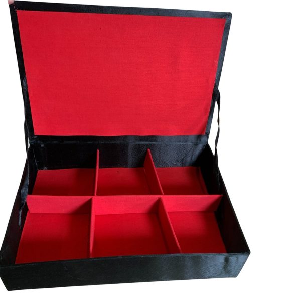 Förvaringslåda Svart Slipslåda Klocklåda 35cm Låda