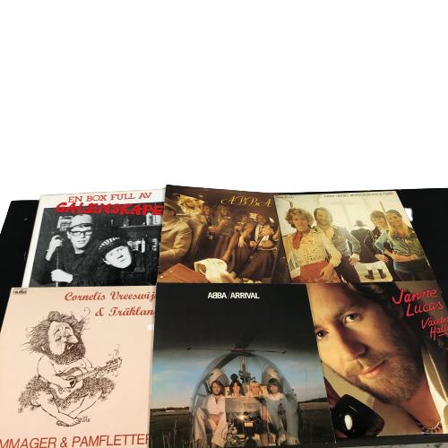 LP-Skivor 6 st LP Vinyl Abba Galenskaparna Retro