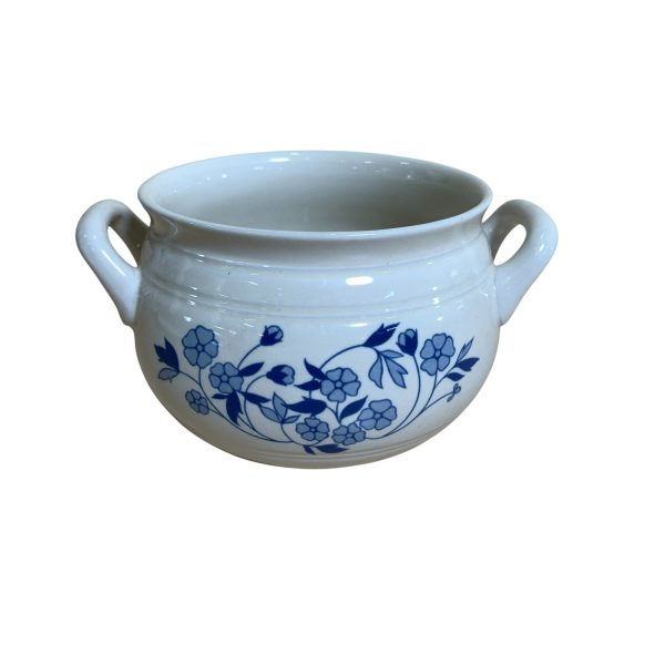 Gustavsberg Krus Vit Blå Retro