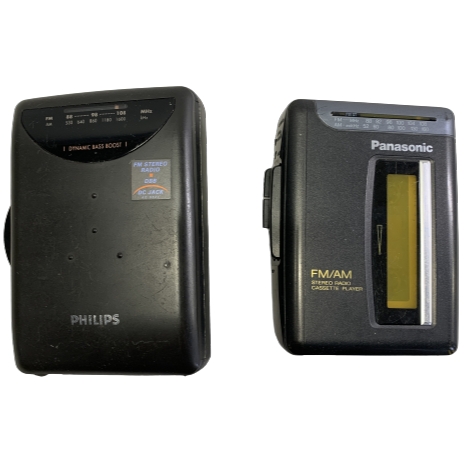2st Kassettbandspelare Radio Panasonic Philips