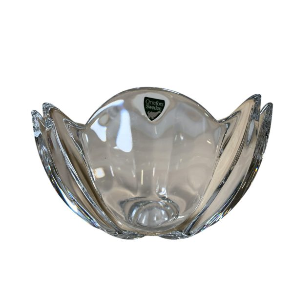 Orrefors Dala Lars Hellsten Kristallskål 20cm Design Skål