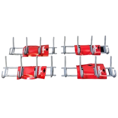 Habo 4st Krokrad Venus 4-krok Grå Hängare Krok Klädhängare Vägghängare