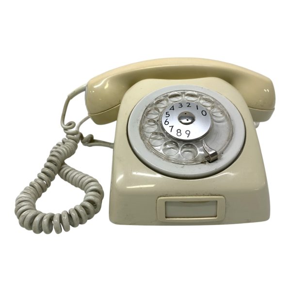 Dialog Retro Telefon Vit Televerket Vintage Gammal Old Telephone Phone Landline