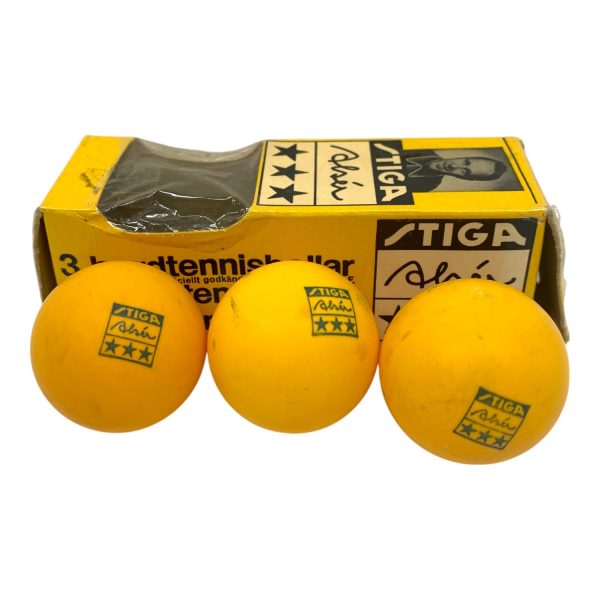 Stiga Hans Alsér Pingisbollar 3st Retro Bordtennis Pingis Boll