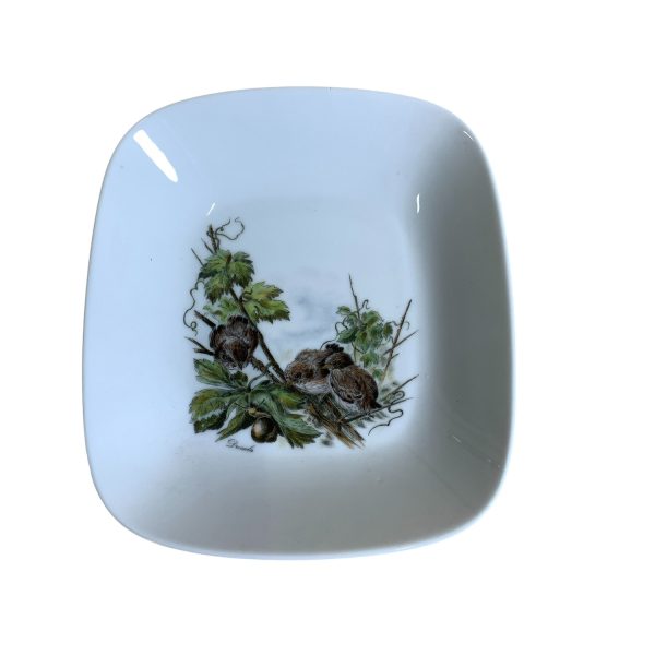 Rörstrand Drosseln Fat 15,5cm Vit Fågel