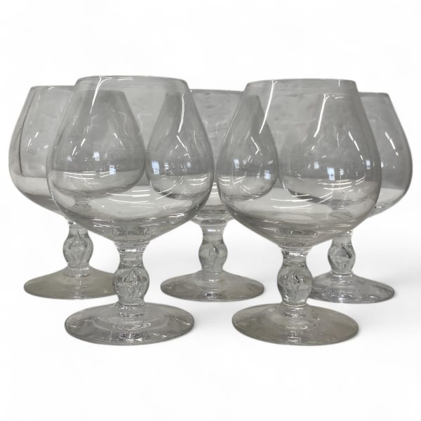 Konjaksglas Konjakskupor 5st Glas på Fot