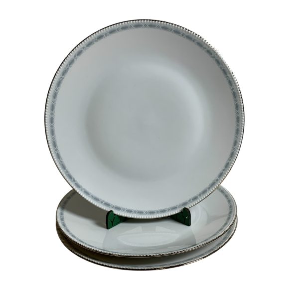 Hackefors Porslin Sweden 3st Mattallrikar 25 cm Vit Tallrikar