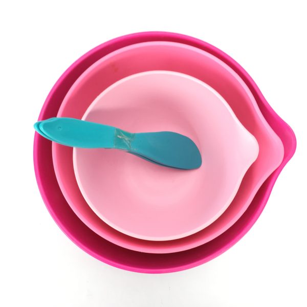 Skål, 3st, Rosa, Smörknivar