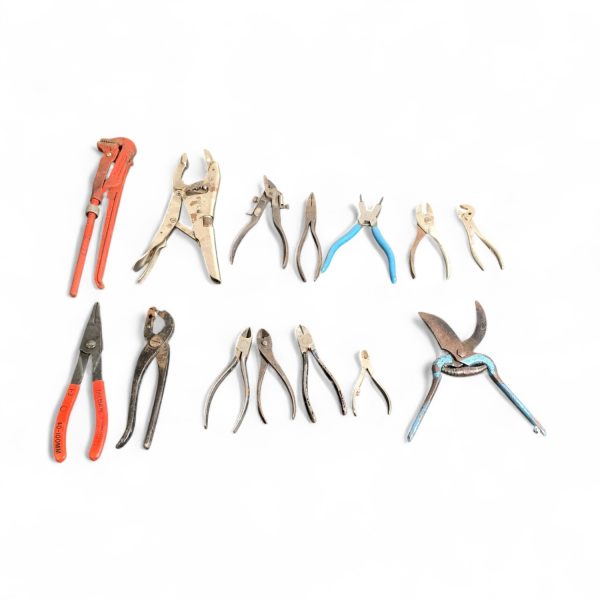 Rörtång Polygrip Griptång Låsringstång Sekatör Avbitare Tång 14-delar Verktyg