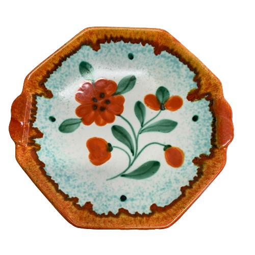 Stort Fat Blomma Germany 30cm Retro