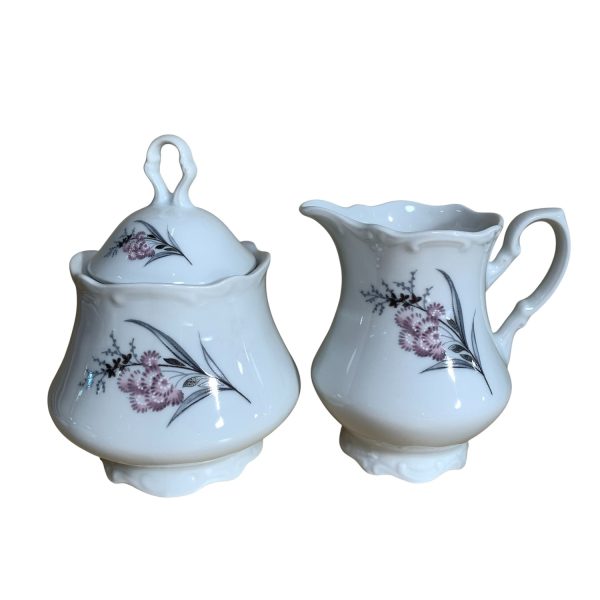 Vohenstrauss Johann Seltmann Bavaria Sockerskål & Mjöklkanna 2-delar Kanna