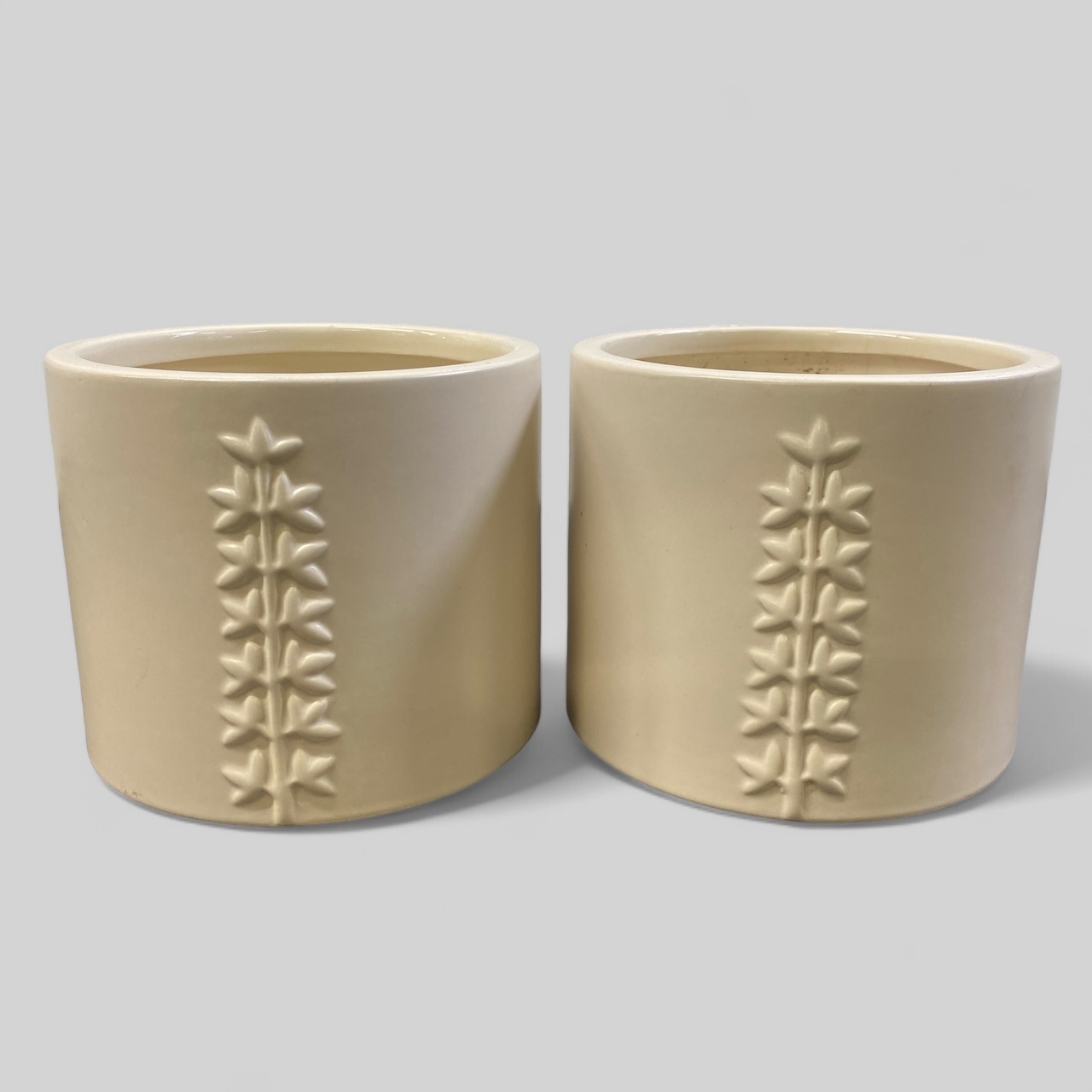 Keramikkruka 2st Kruka Beige Blomkruka