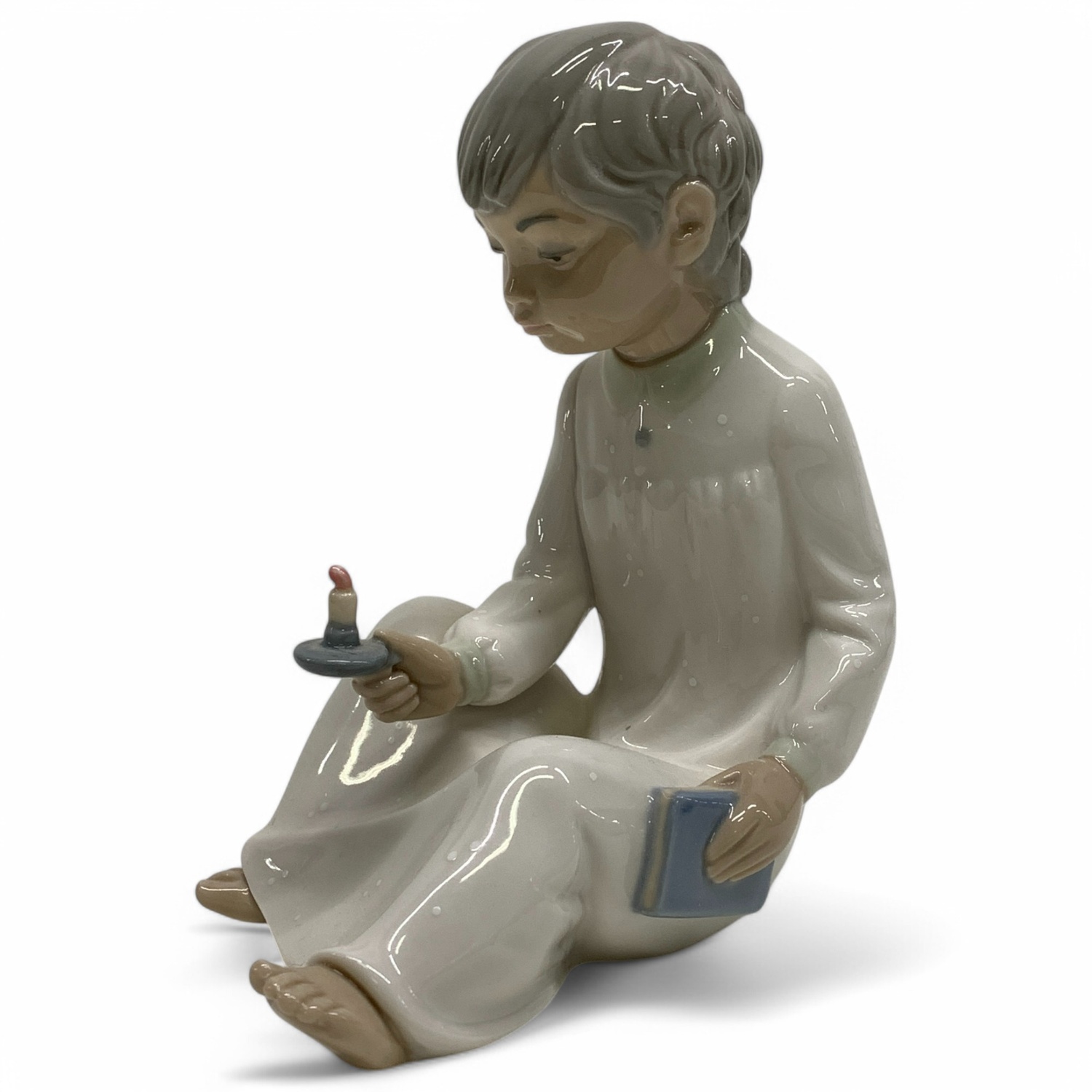 Zaphir Figurin Porslinsfigurin Spansk Vintage Design Spain Boy With Candle